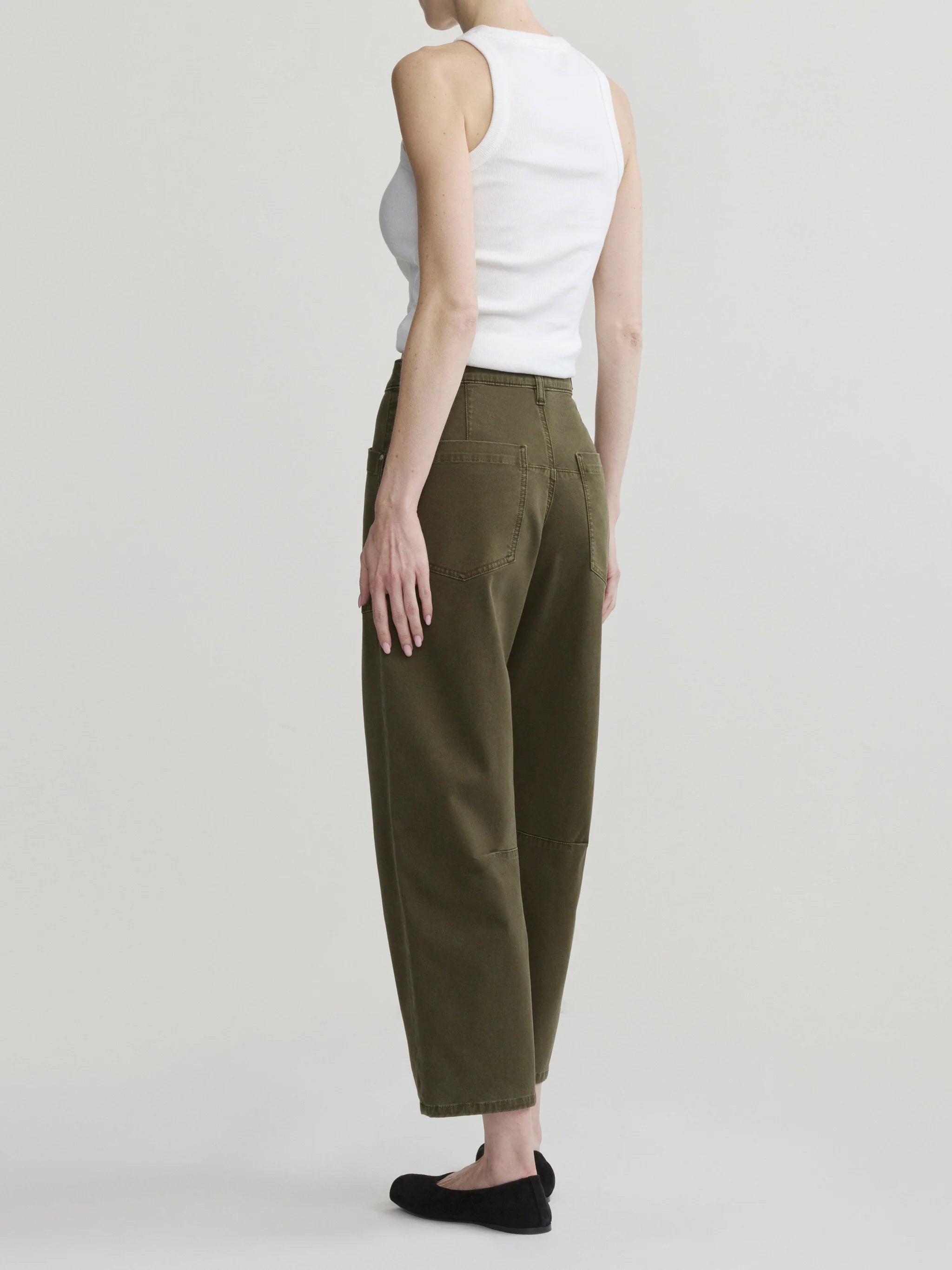 DL1961 Bilie Easy Barrel Pant in Pine