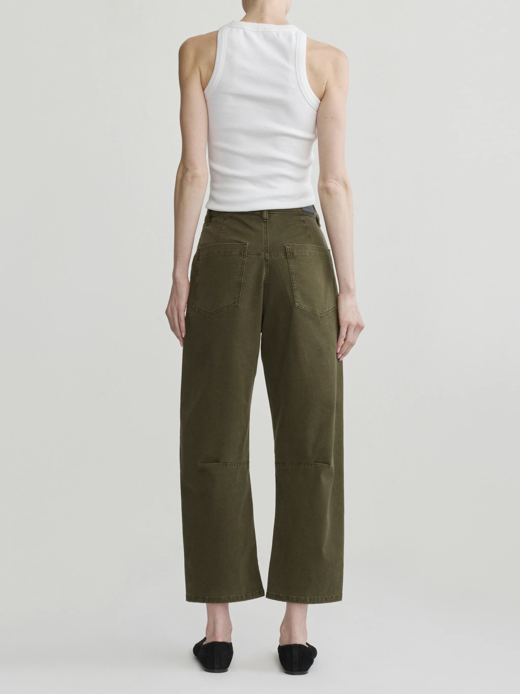 DL1961 Bilie Easy Barrel Pant in Pine