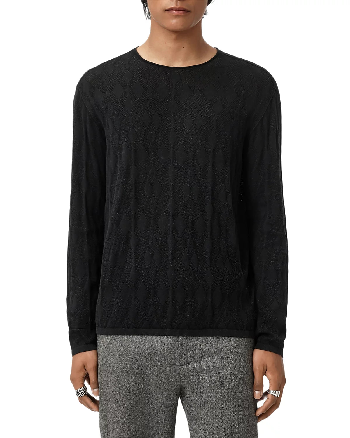 John Varvatos Brycen Crew - Black