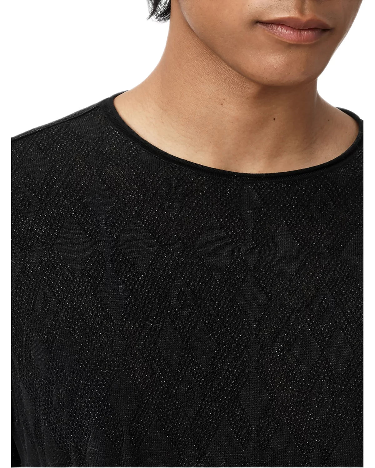 John Varvatos Brycen Crew - Black