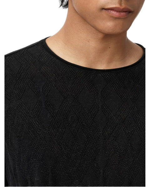 John Varvatos Brycen Crew - Black