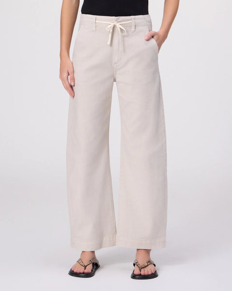Paige Arellia Ankle Barrel Pant with Tie in Vintage Pumice Stone