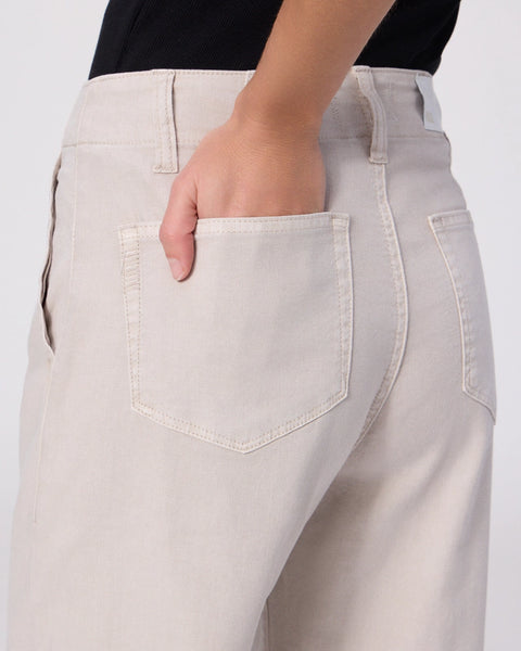 Paige Arellia Ankle Barrel Pant with Tie in Vintage Pumice Stone