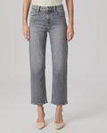Paige Mason Ankle Straight in Smokey Grey