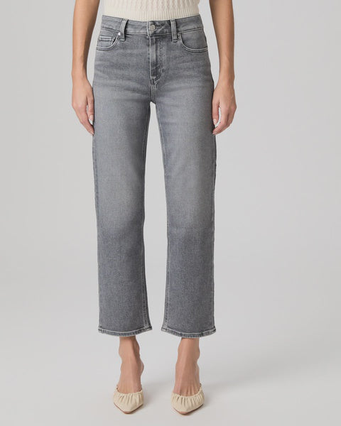 Paige Mason Ankle Straight in Smokey Grey