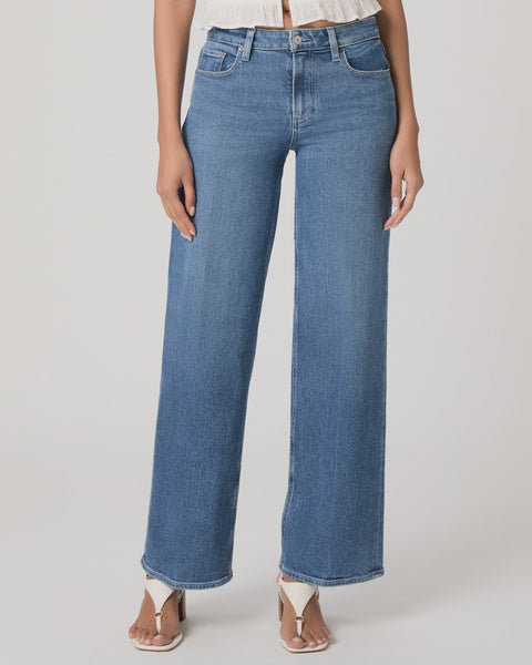 Paige Tatum 32" Wide Leg Jean in Saint Martin