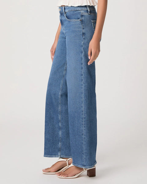 Paige Tatum 32" Wide Leg Jean in Saint Martin