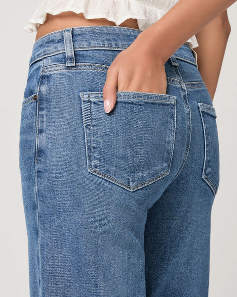 Paige Tatum 32" Wide Leg Jean in Saint Martin