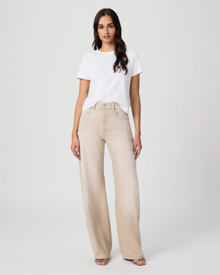 Paige Arellia 32" Barrel Jean in Soft Sepia