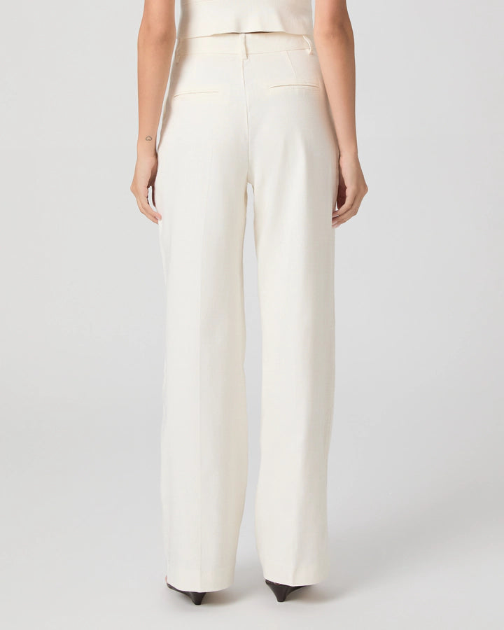 Paige Westin Pleated Trouser in Bone