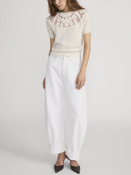 FRAME The Bubble Jean in Au Natural Clean