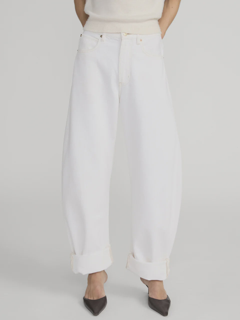 FRAME The Bubble Jean in Au Natural Clean