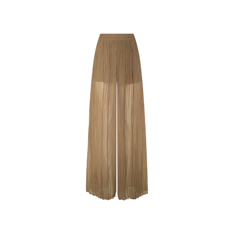 L'AGENCE Ethel Pleated Pant in Barley