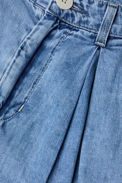 L'AGENCE Elias High Rise Convertible Wide Leg/Bubble Jean in Oxnard