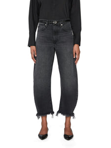 FRAME The Bubble Crop Jean in Limitless Raw Fray