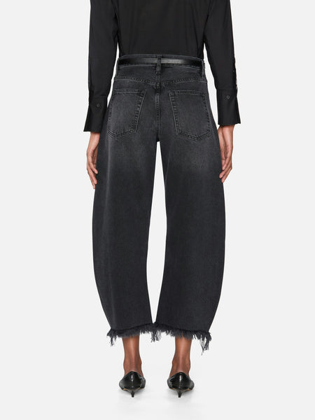 FRAME The Bubble Crop Jean in Limitless Raw Fray