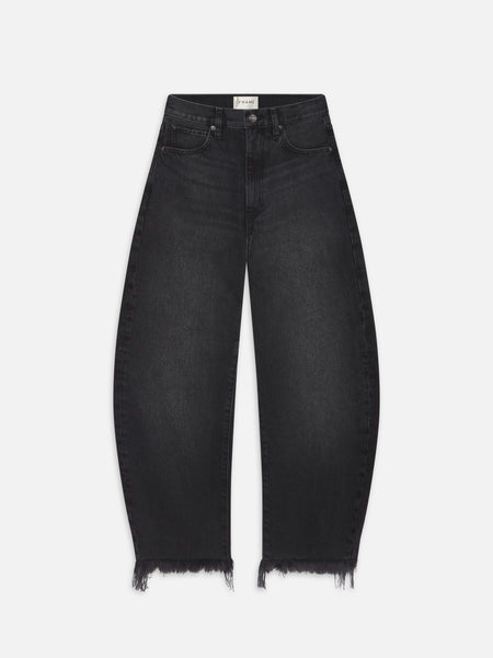 FRAME The Bubble Crop Jean in Limitless Raw Fray
