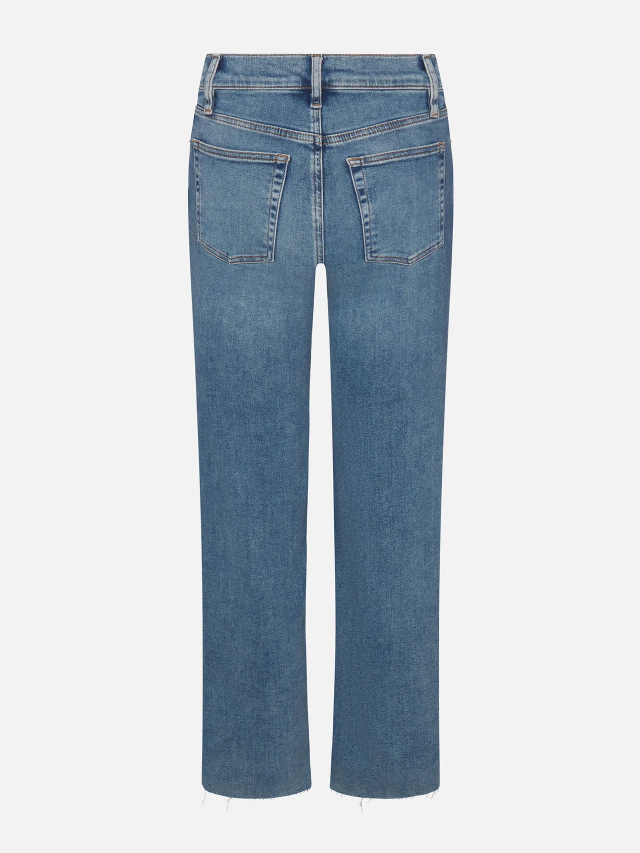 FRAME The Mellow Mid-Rise Slim Wide Leg in Clue Raw After