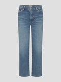 FRAME The Mellow Mid-Rise Slim Wide Leg in Clue Raw After