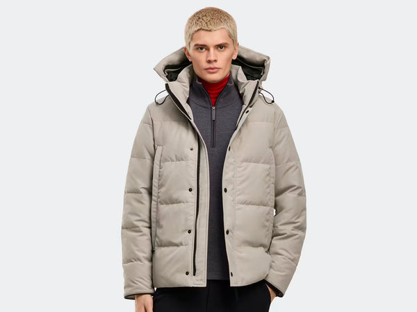 Canada Goose Men's Wyndham Parka Black Label - Limestone