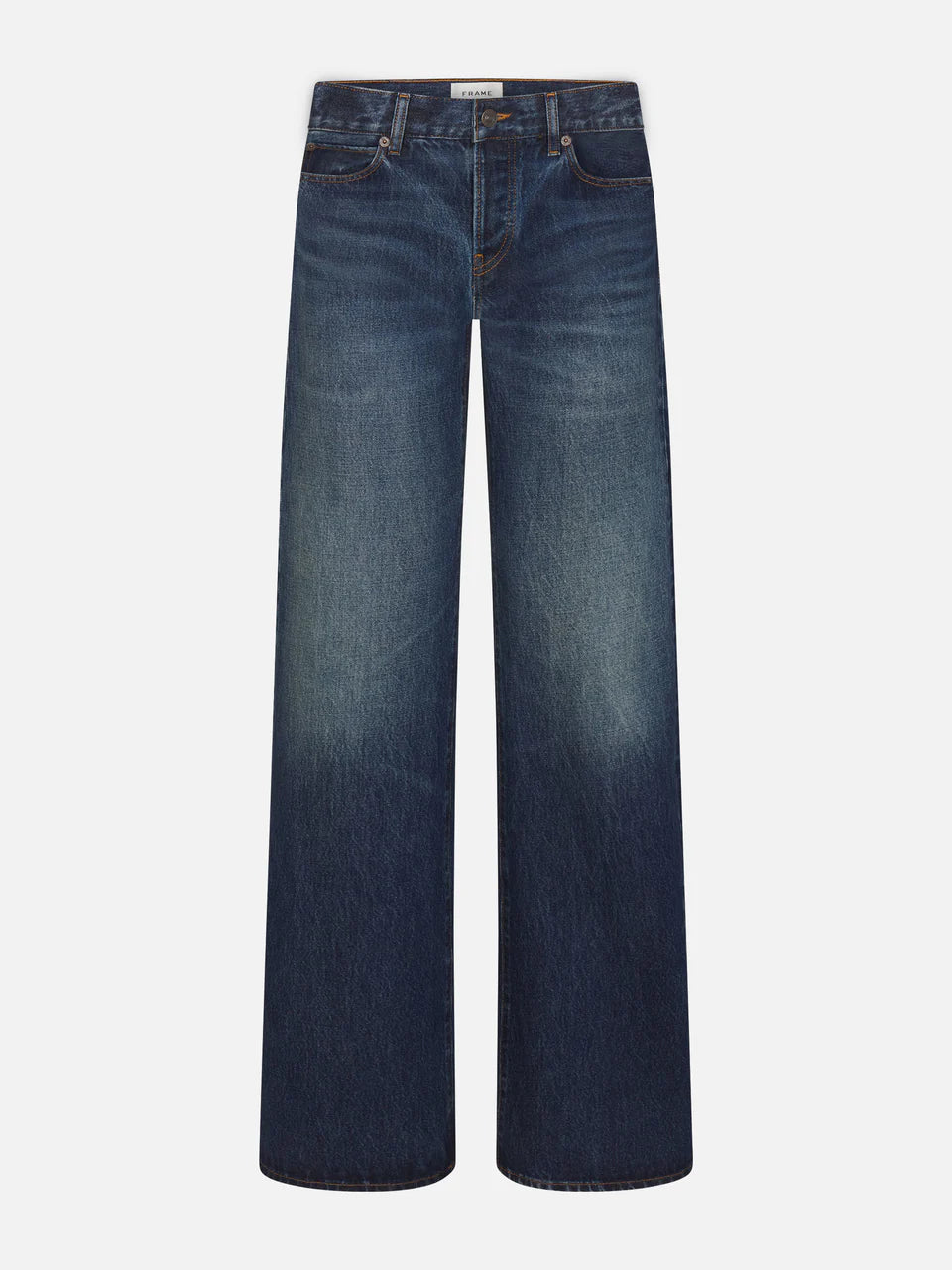 FRAME The Gray Low-Rise Wide Leg in Tolerate