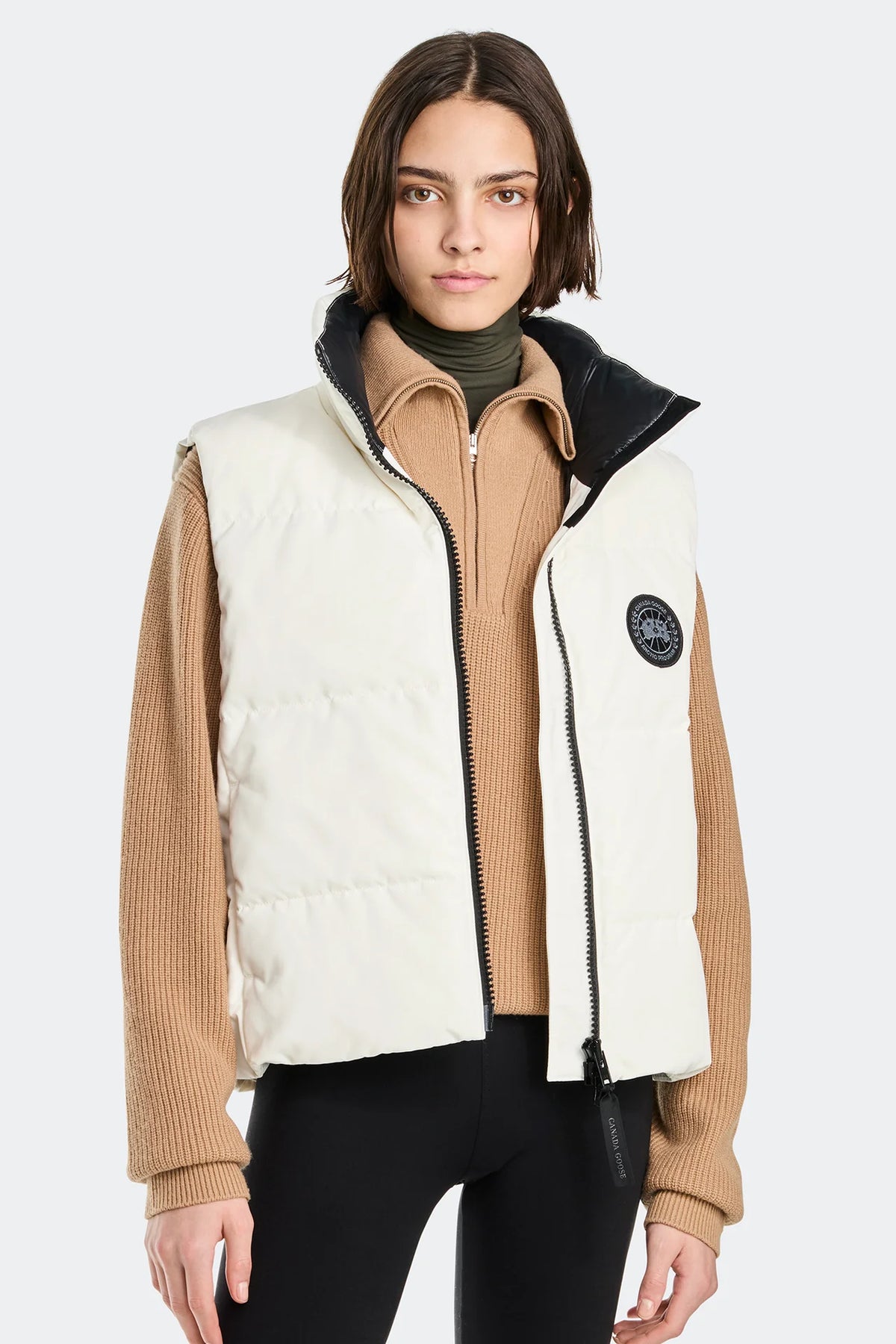 Canada Goose Women's Grandview Cropped Vest BD - North Star White