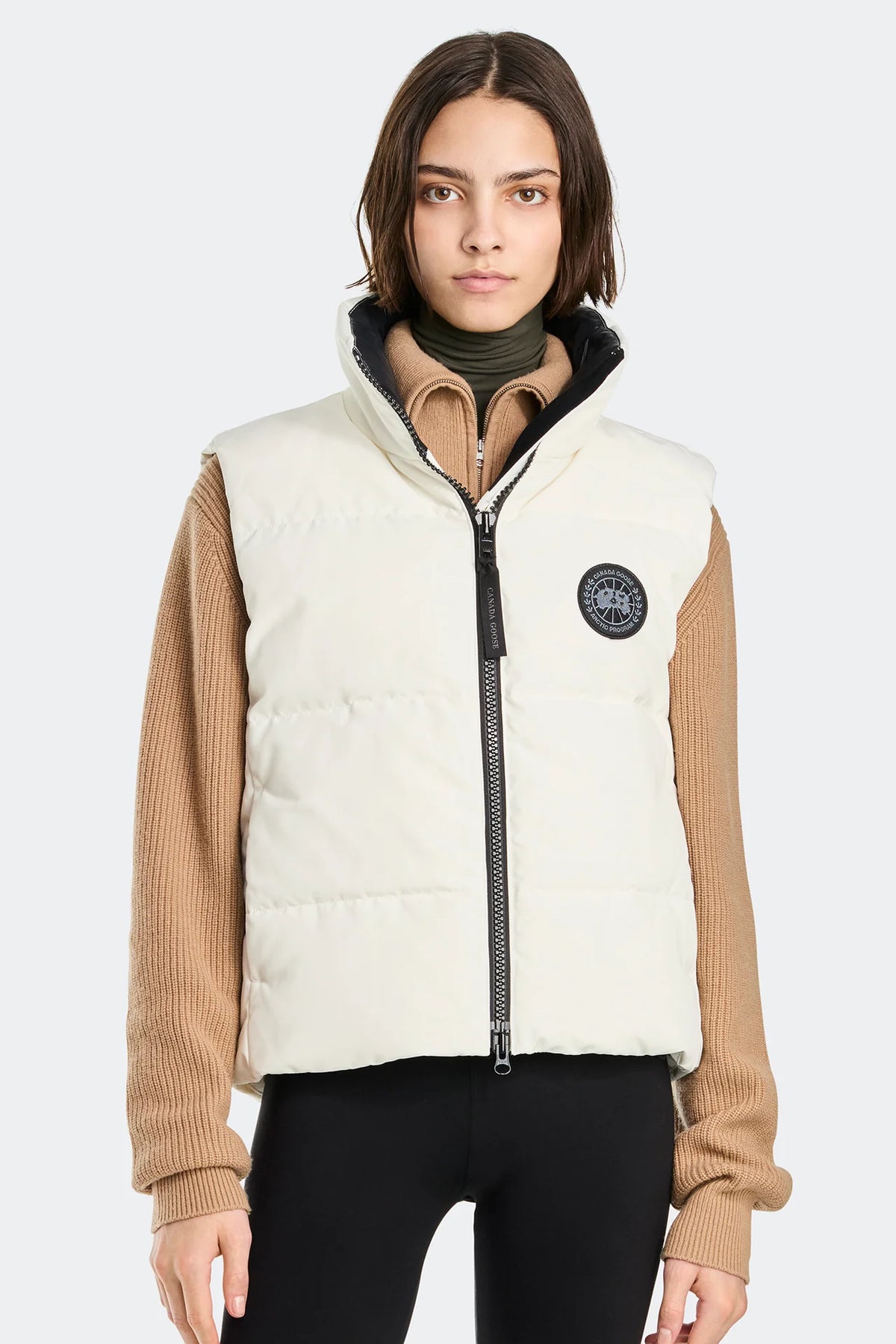 Canada Goose Women's Grandview Cropped Vest BD - North Star White