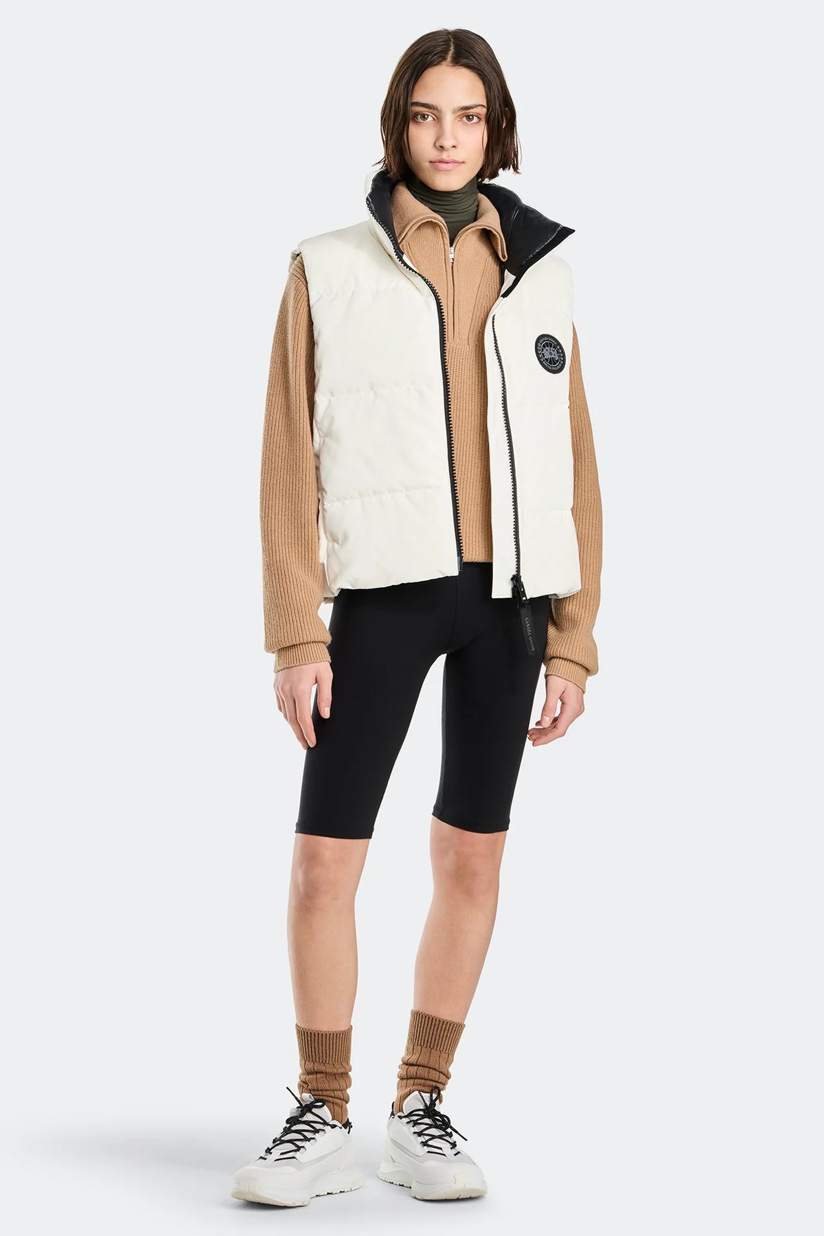 Canada Goose Women's Grandview Cropped Vest BD - North Star White