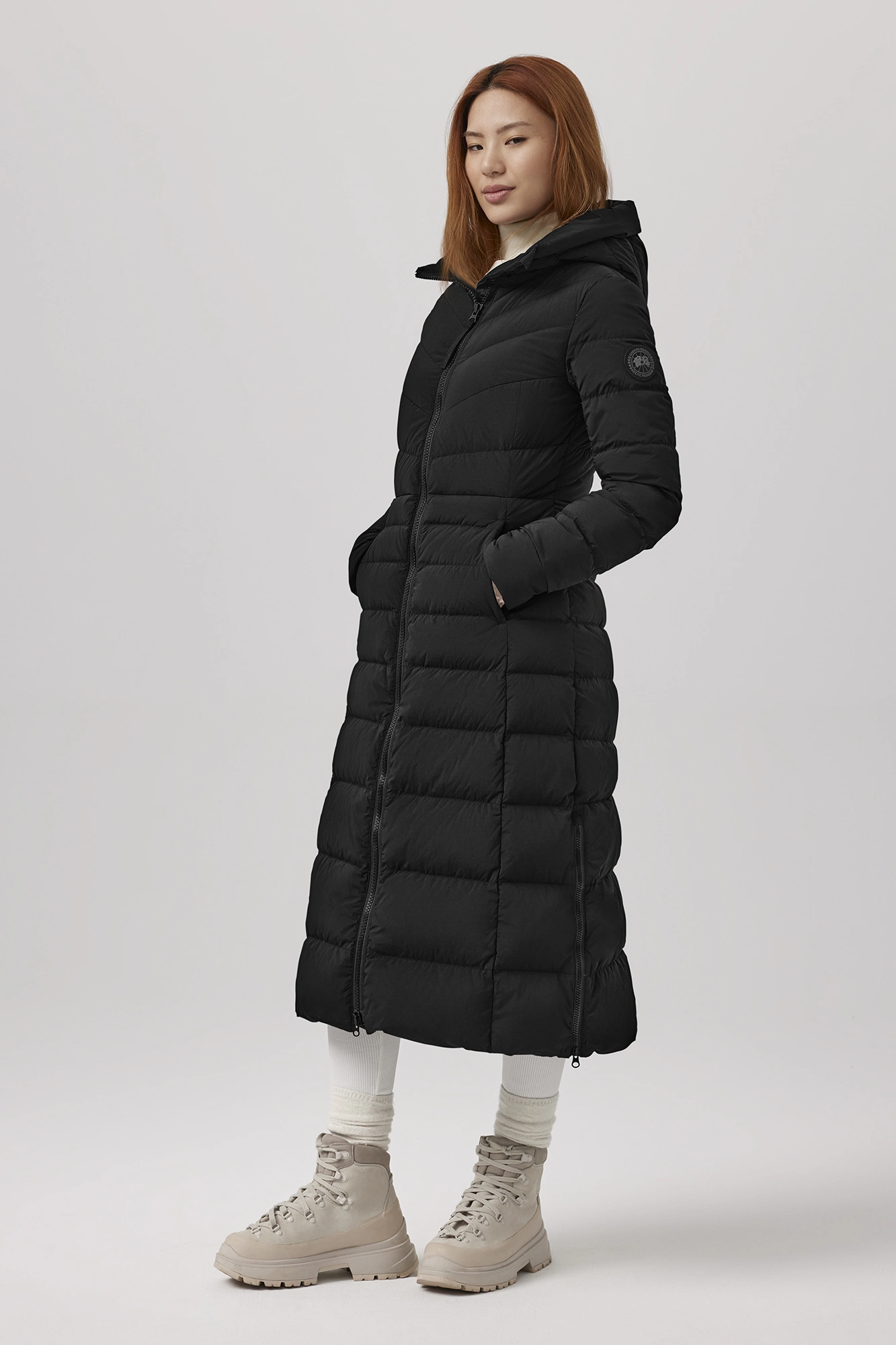 Canada Goose Women's Clair Long Coat Black Label - Black