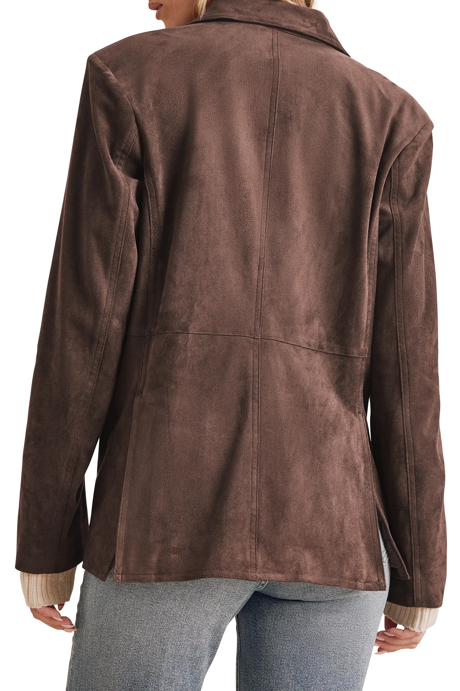 Splendid Ryder Suede Blazer in Java