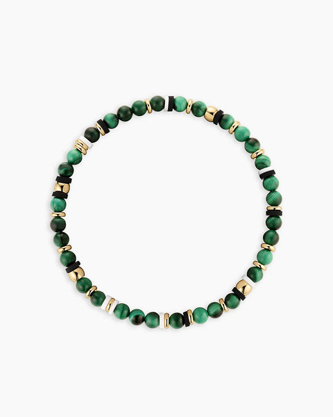 gorjana Power Gemstone Harbor Bracelet in Malachite
