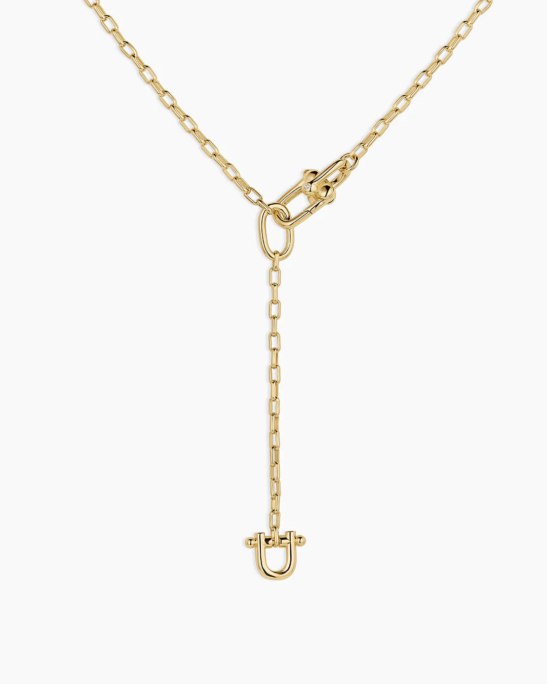 gorjana Atlas Delicate Lariat Necklace in Gold