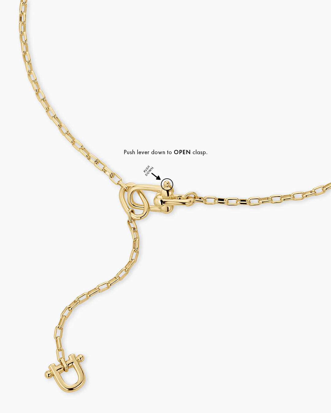 gorjana Atlas Delicate Lariat Necklace in Gold