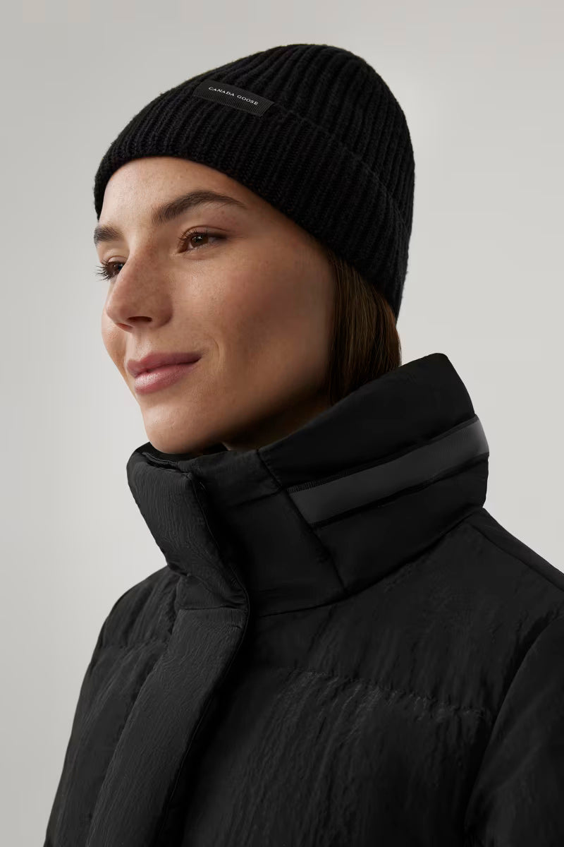 unbind PLEASANT WARM MOCK ブラック　M Canada Goose Women's Byward Parka Black Label Shiny Crinkle