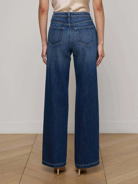 L'AGENCE Clayton High rise Wide Leg Pants in Orella