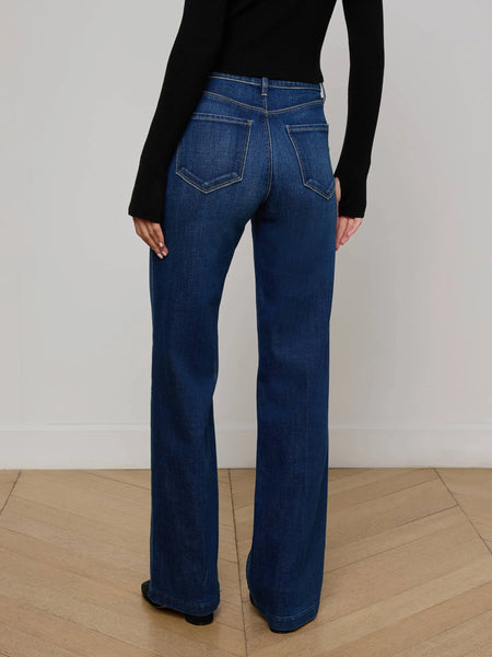 L'AGENCE Scottie Hi Rise Wide Leg jean in Marvista