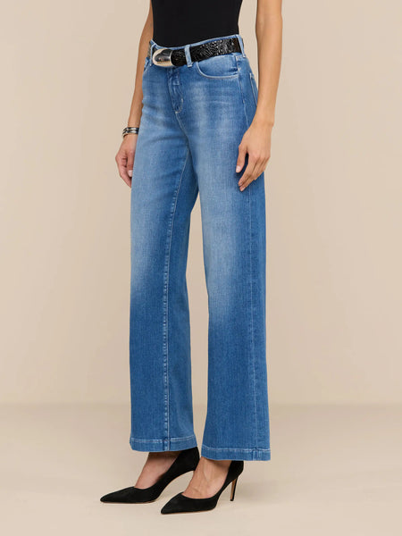 L'AGENCE Scottie Hi Rise Wide Leg jean in Sullivan
