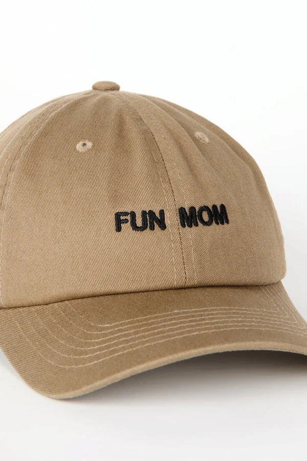 Intentionally Blank "Fun Mom" Dad Cap in Khaki