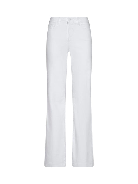 L'AGENCE Joanne Low Rise Wide Leg Jean in Blanc