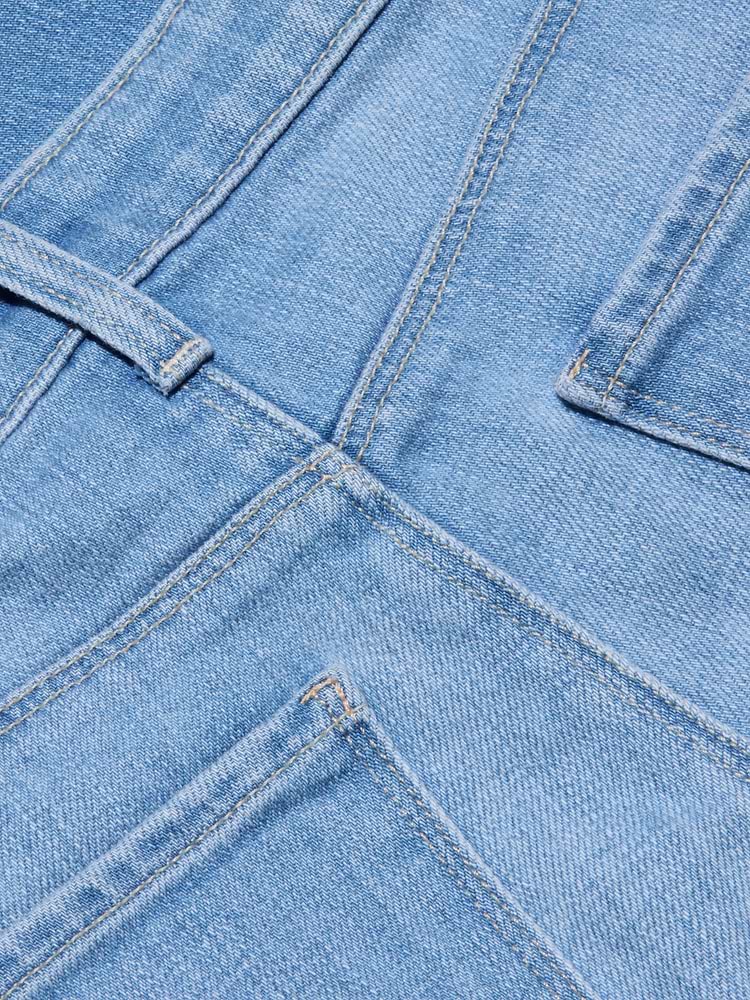L'AGENCE Joanne Low Rise Wide Leg Jean in Pacific