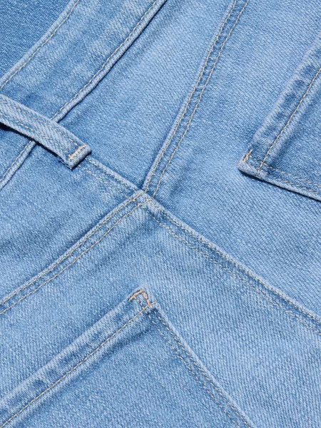 L'AGENCE Joanne Low Rise Wide Leg Jean in Pacific