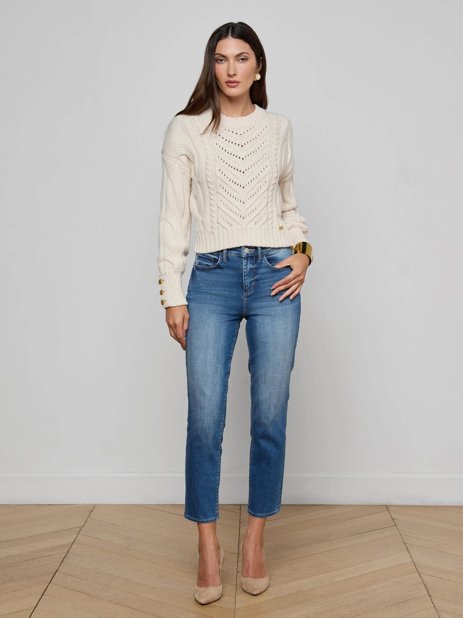 L'AGENCE Celestia Ultra H/R Slim Jean in Cambridge