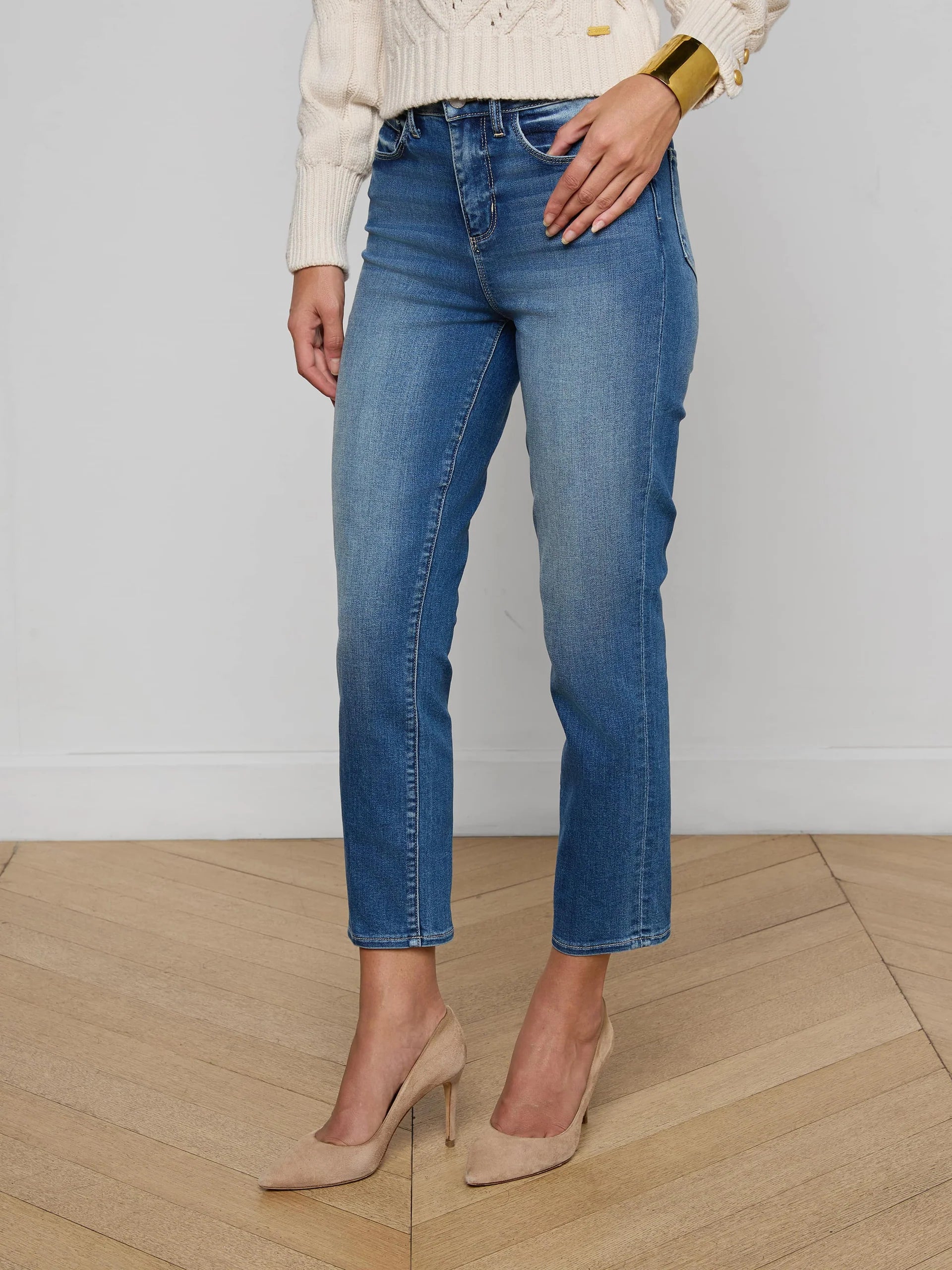 L'AGENCE Celestia Ultra H/R Slim Jean in Cambridge