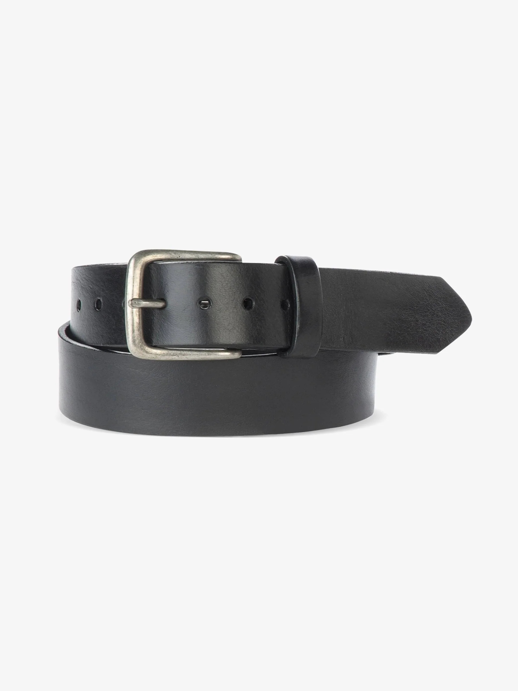 Brave Duccio belt in black with silver buckle