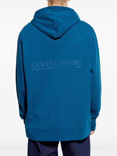 Canada Goose Men's Huron Hoody Embroidered - Guard Blue
