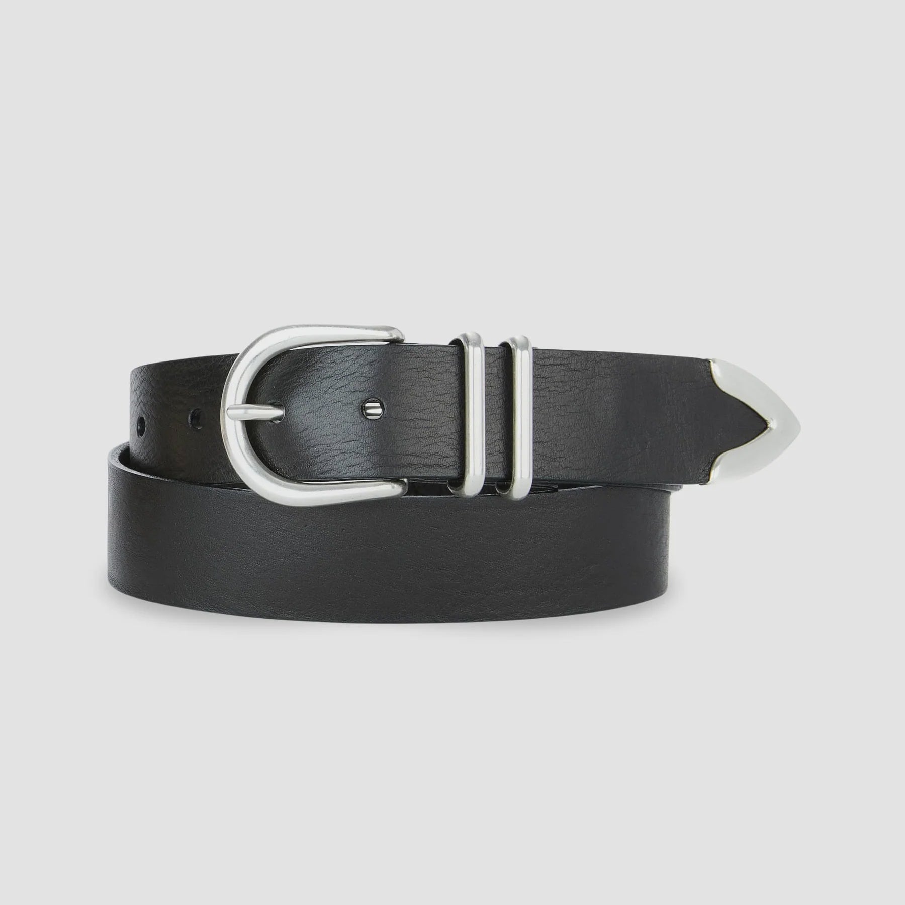 Brave Fayla Belt in Black Bridle with Silver