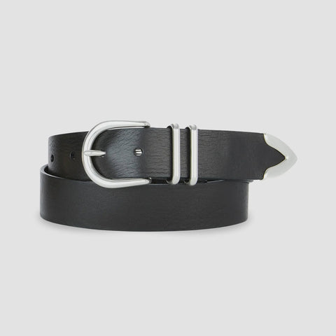 Brave Fayla Belt in Black Bridle with Silver