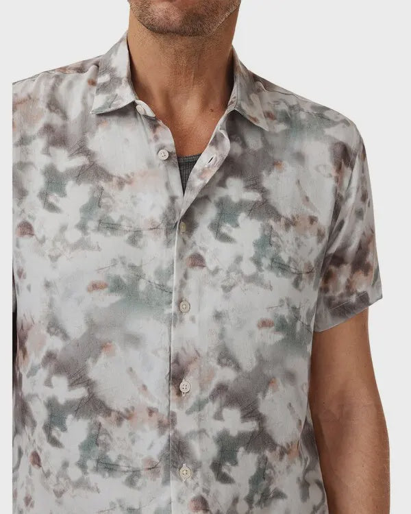 John Varvatos SEAN SS Shirt - Woodland Shadow  Print