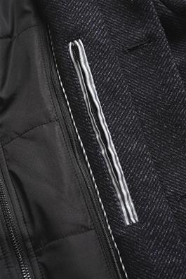 Matinique MA Harvey N Wool Coat - Dark Grey Melange