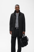 Matinique MA Harvey Wool Coat - Dark Grey Melange